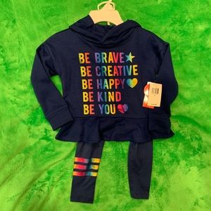 2-Piece Girls “Be” Outfit